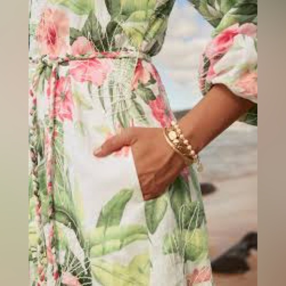 NWT,Tommy Bahama Woman’s White YachtWear Daybreak Hibiscus Linen Dress,Size XS/S - Picture 13 of 16